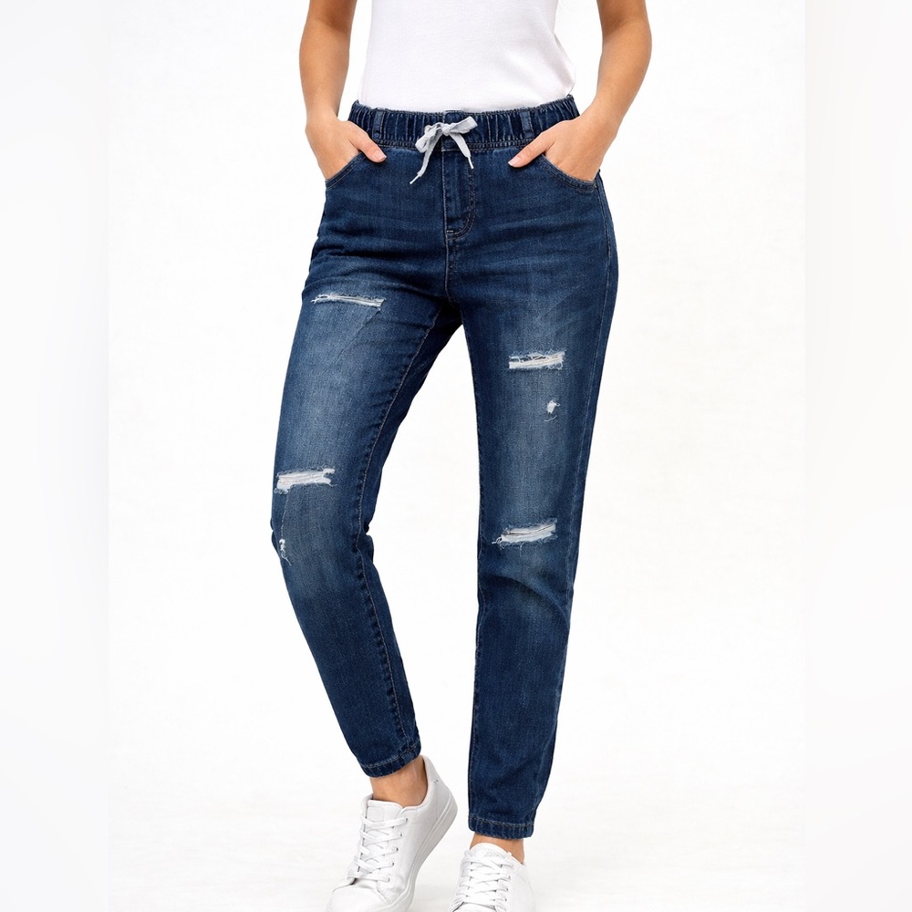 Fashion Nova Denim Joggers brand new with tags size 3
